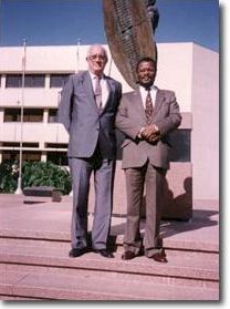 Zulu leader Prince Dr. Mangosuthu Buthelezi and Hilmar von Campe